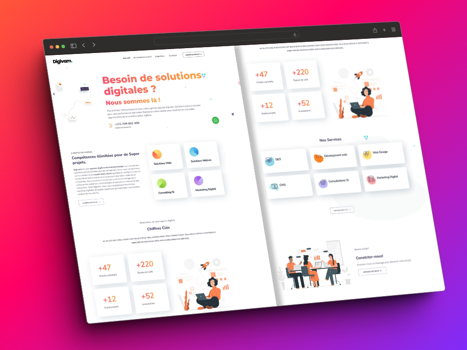 digital agency wordpress design