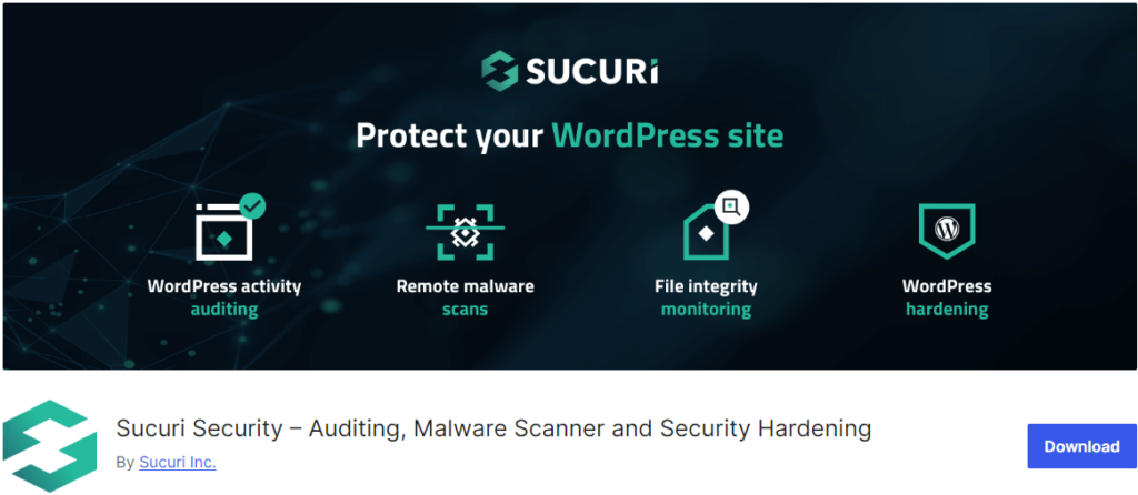 Sucuri security plugin